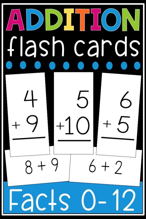 Facts To 10 Flash Cards Teaching Resources 